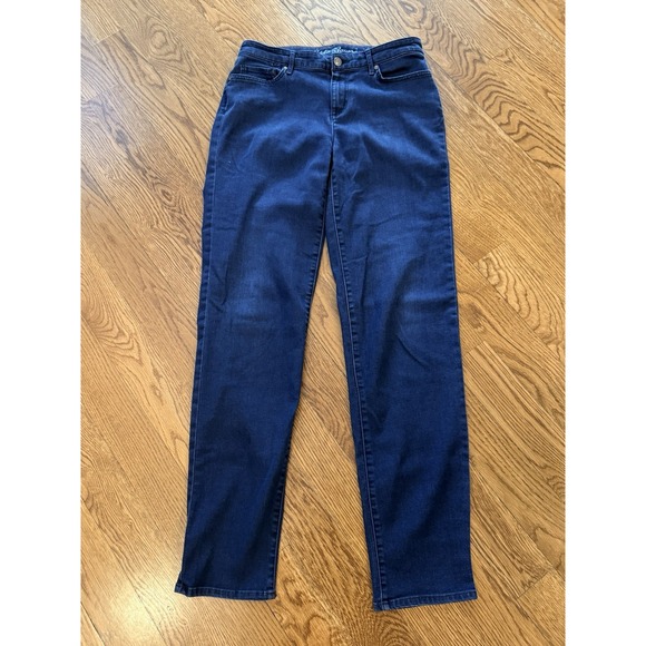Eddie Bauer Denim - Eddie Bauer T8 Slightly Curvy High Rise Skinny Medium Stretch Denim Womens Jeans